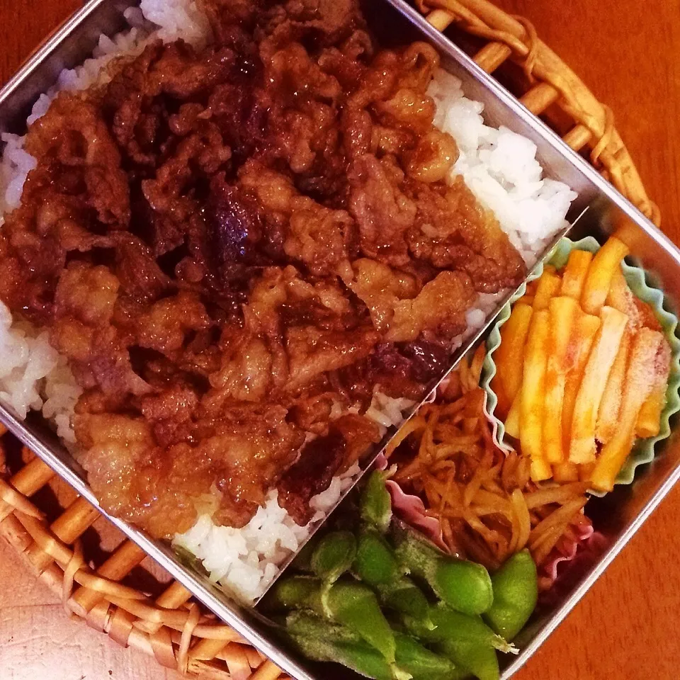 牛甘辛弁当|なつこいっきママさん