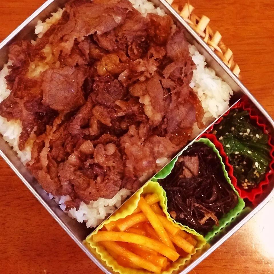 牛甘辛弁当|なつこいっきママさん