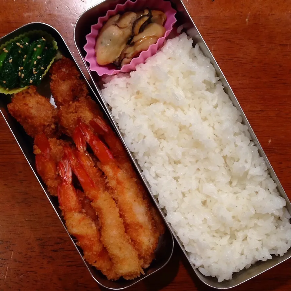 Snapdishの料理写真:ミックスフライ弁当|なつこいっきママさん