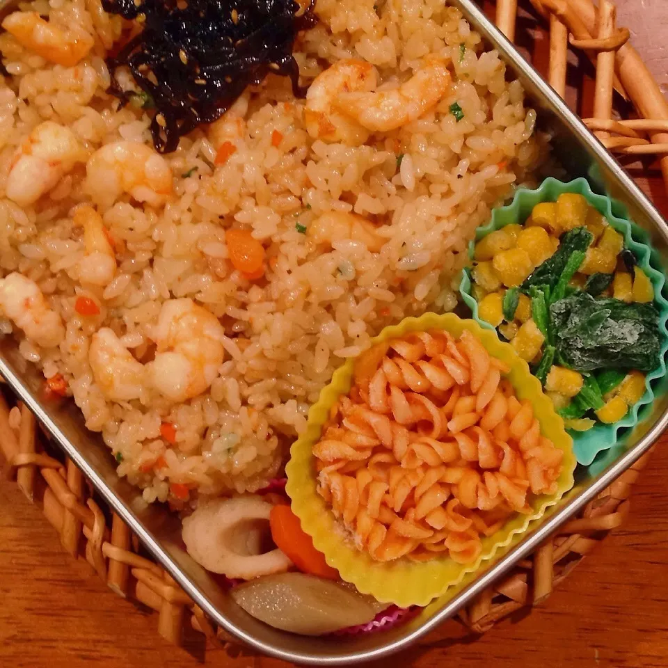 エビチャーハン弁当|なつこいっきママさん