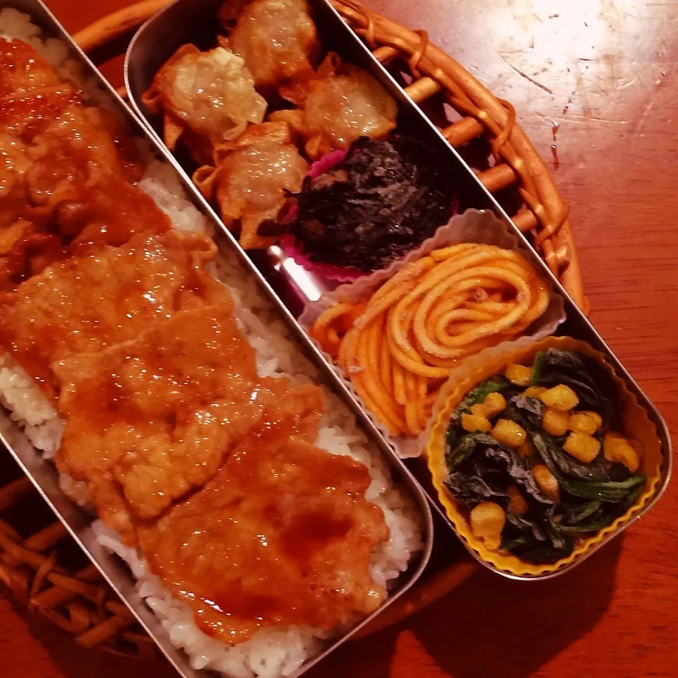 生姜焼き弁当|なつこいっきママさん