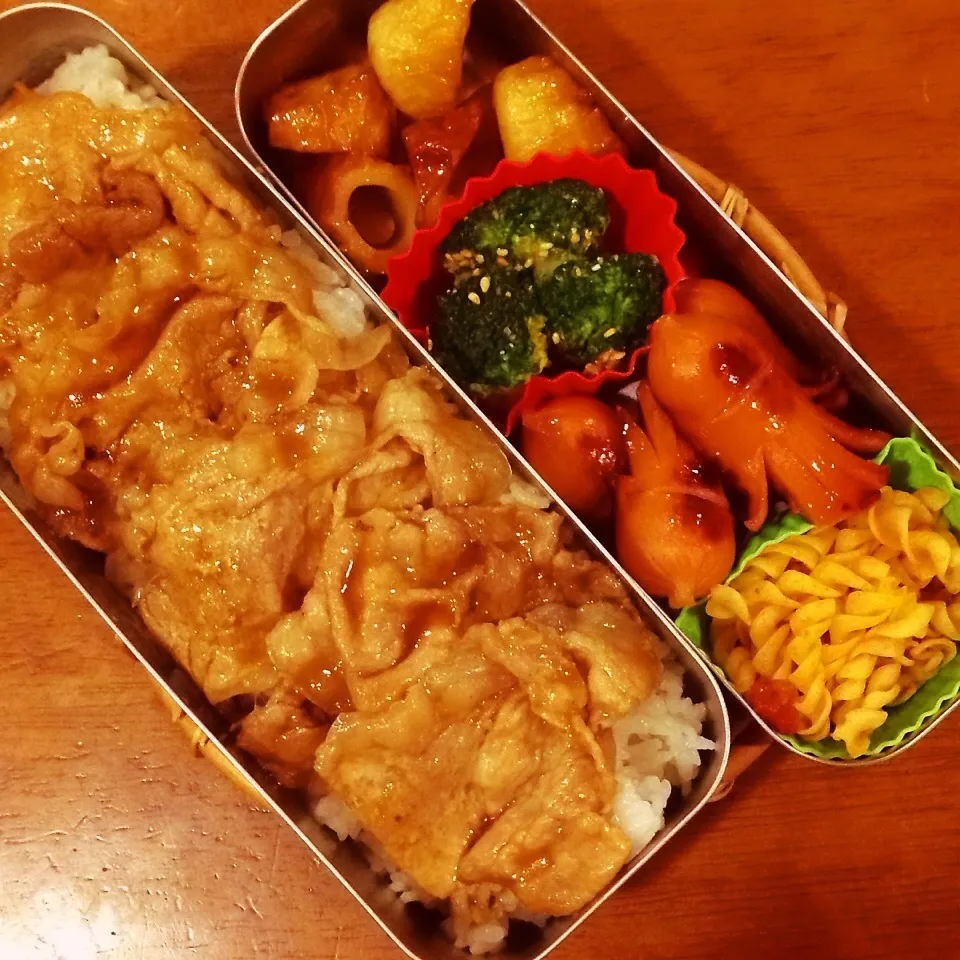 生姜焼き弁当|なつこいっきママさん