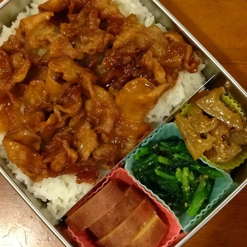 豚肉の照りたれ弁当|なつこいっきママさん