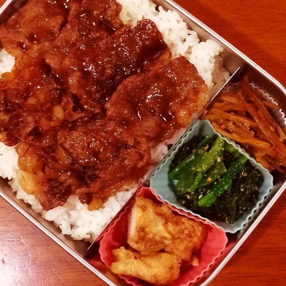 牛甘辛弁当|なつこいっきママさん