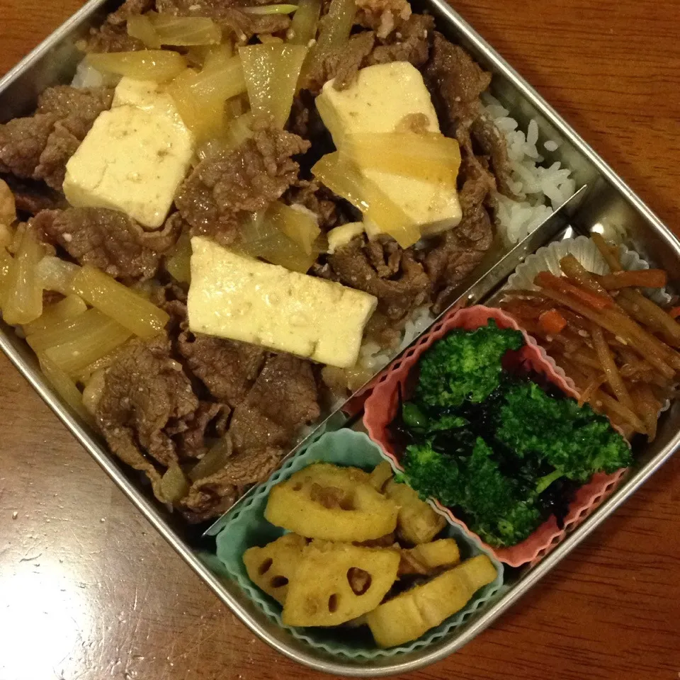 豆腐入り牛丼弁当|なつこいっきママさん