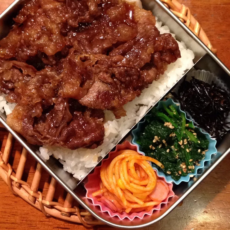 牛肉甘辛弁当|なつこいっきママさん