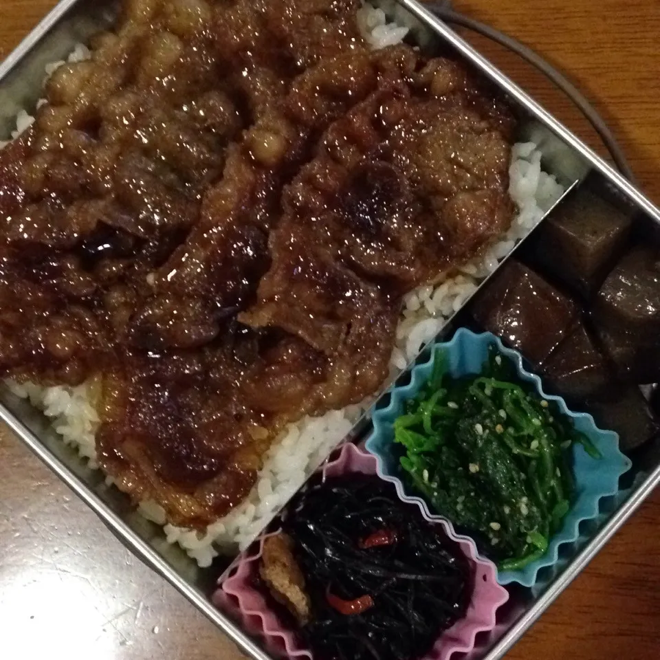 牛肉甘辛弁当|なつこいっきママさん