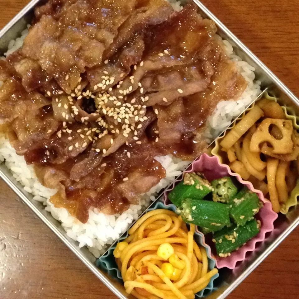 Snapdishの料理写真:豚バラ甘辛弁当|なつこいっきママさん