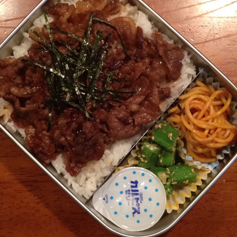 牛肉甘辛弁当|なつこいっきママさん