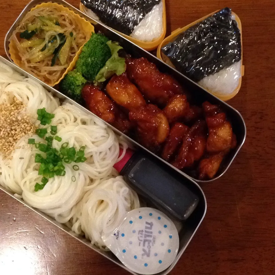 Snapdishの料理写真:鶏モモ肉の照りタレ弁当|なつこいっきママさん