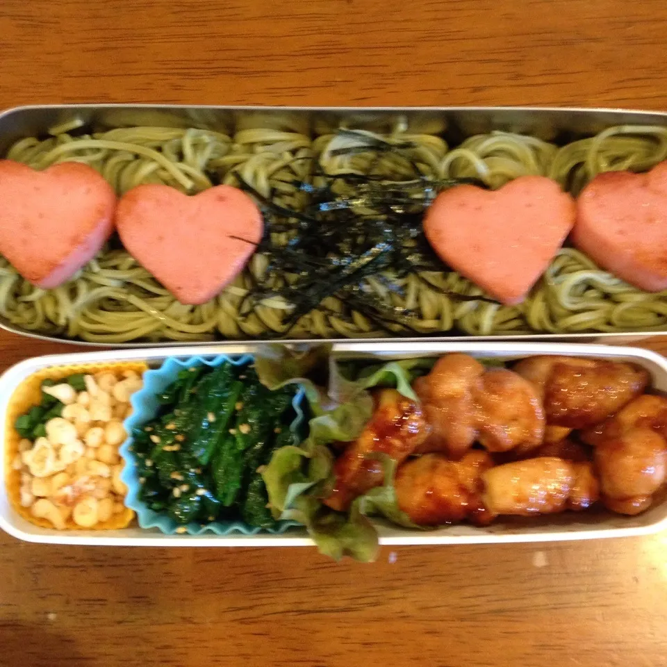 Snapdishの料理写真:ざるそば弁当|なつこいっきママさん