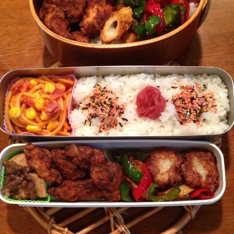 Snapdishの料理写真:鶏胸肉の塩麹唐揚げ弁当|なつこいっきママさん