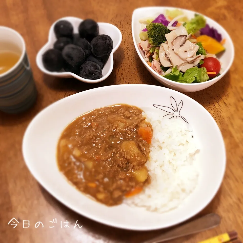 Snapdishの料理写真:ひき肉カレー|teritamagoさん