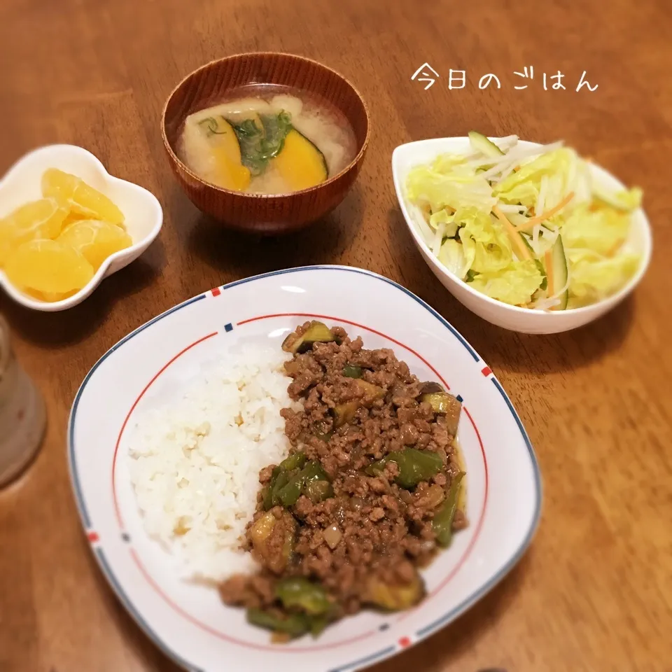 なすとひき肉炒め丼|teritamagoさん