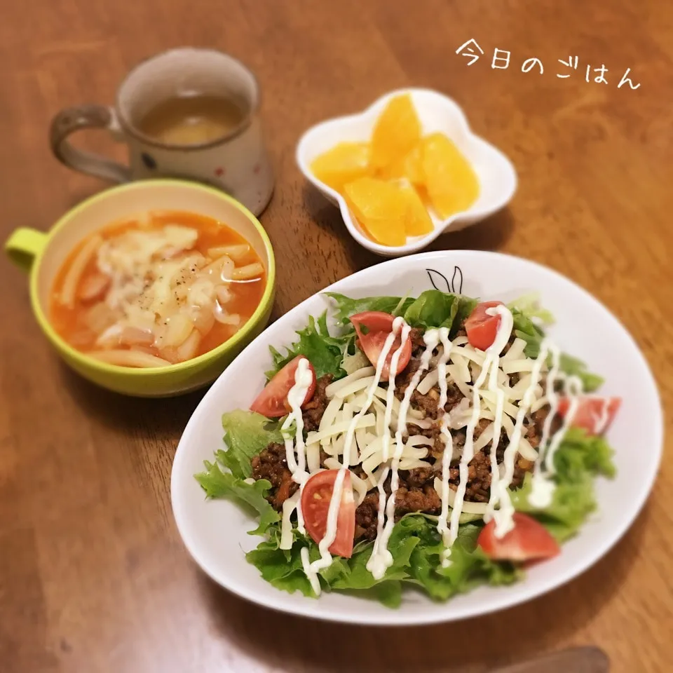 Snapdishの料理写真:タコライス|teritamagoさん