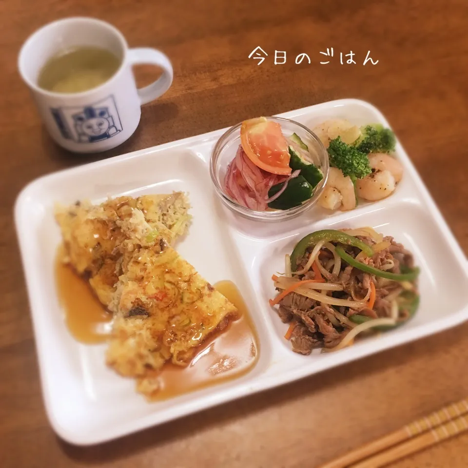 Snapdishの料理写真:かに玉甘酢あんかけ|teritamagoさん