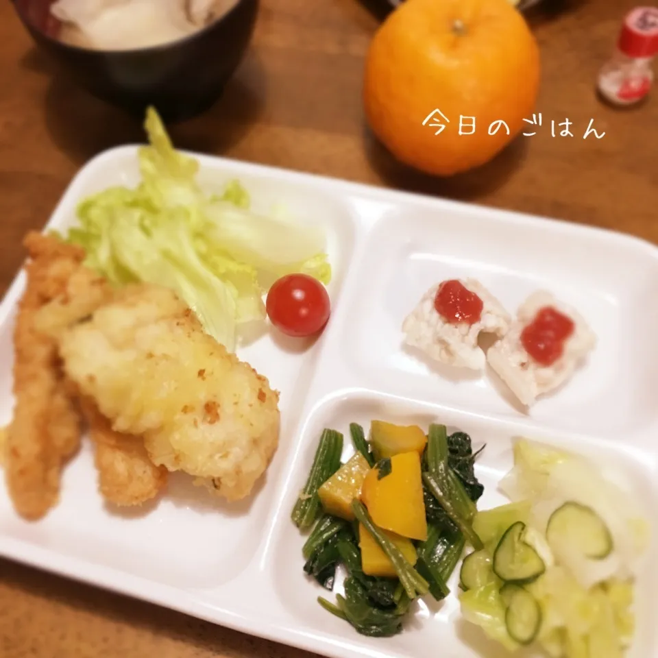 Snapdishの料理写真:ささみカツと鱧の天ぷら|teritamagoさん