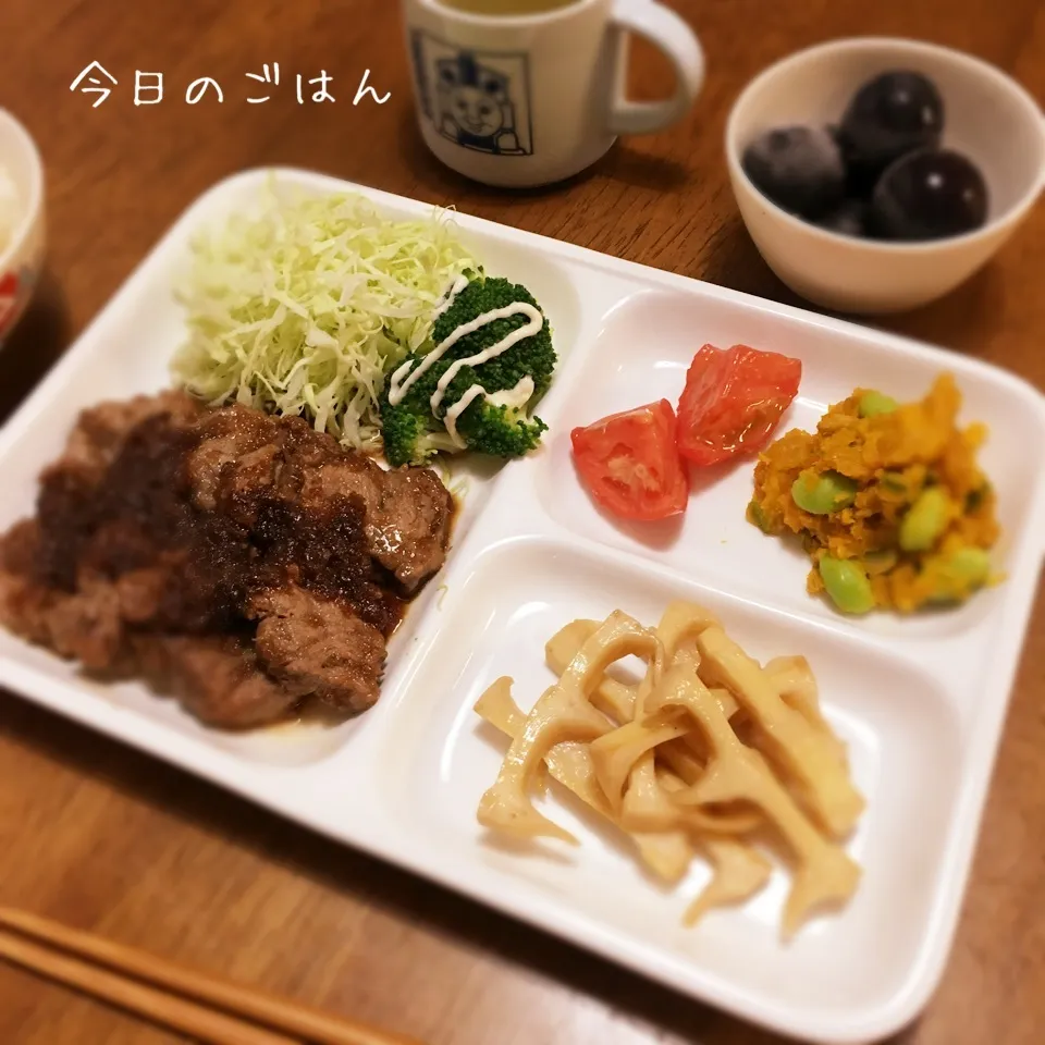 Snapdishの料理写真:サイコロステーキ|teritamagoさん