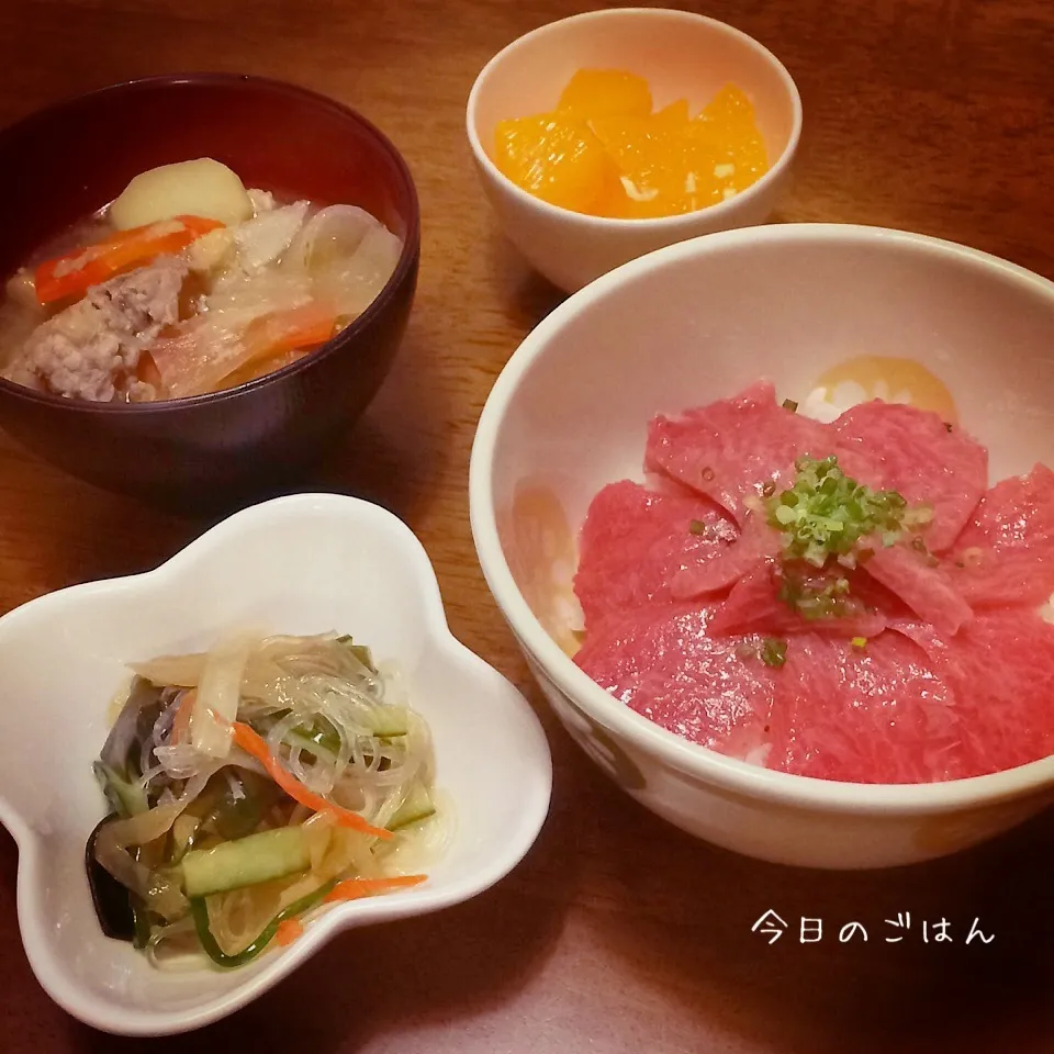 Snapdishの料理写真:カマトロ丼|teritamagoさん