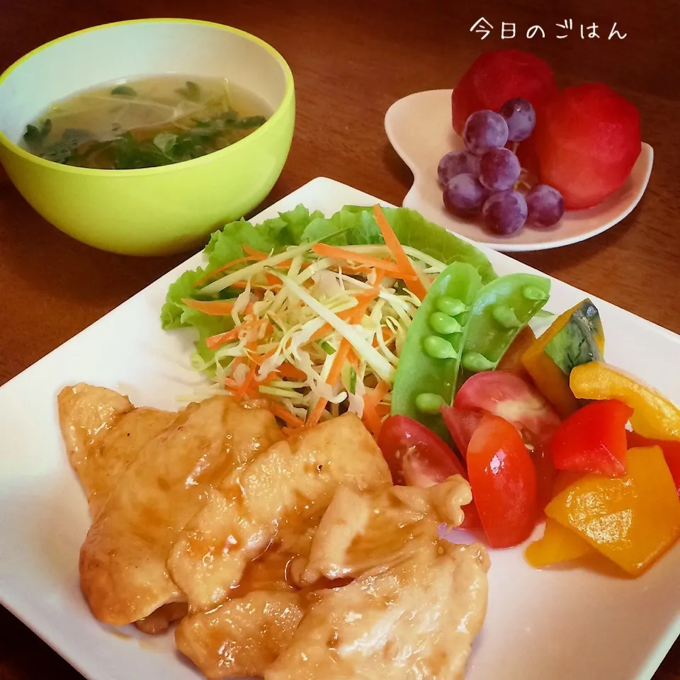 Snapdishの料理写真:ささみの生姜焼き|teritamagoさん