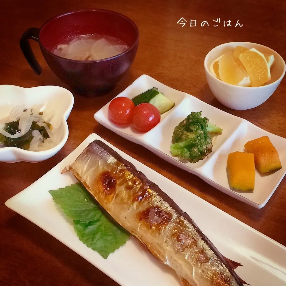 Snapdishの料理写真:サンマの塩焼き|teritamagoさん