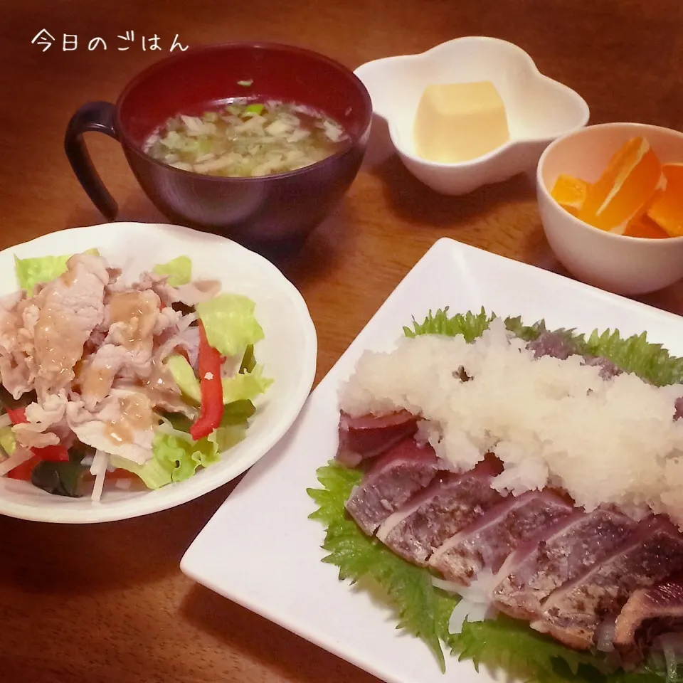 Snapdishの料理写真:カツオのたたき|teritamagoさん