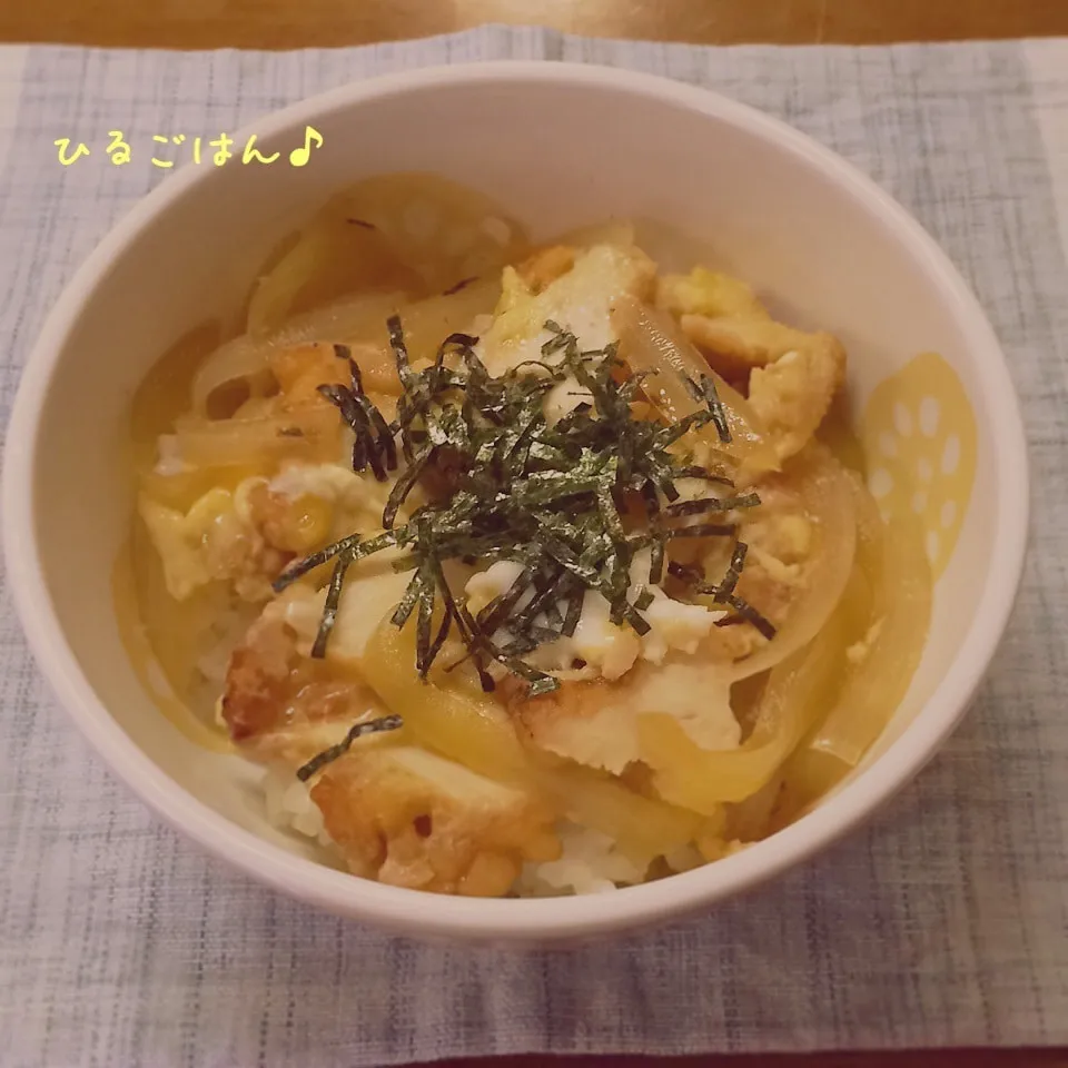 Snapdishの料理写真:とり天の親子丼|teritamagoさん