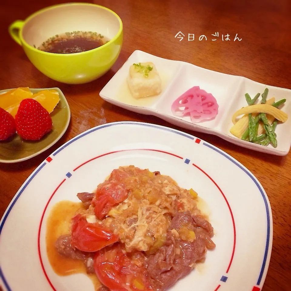 牛肉とトマトの玉子炒め|teritamagoさん