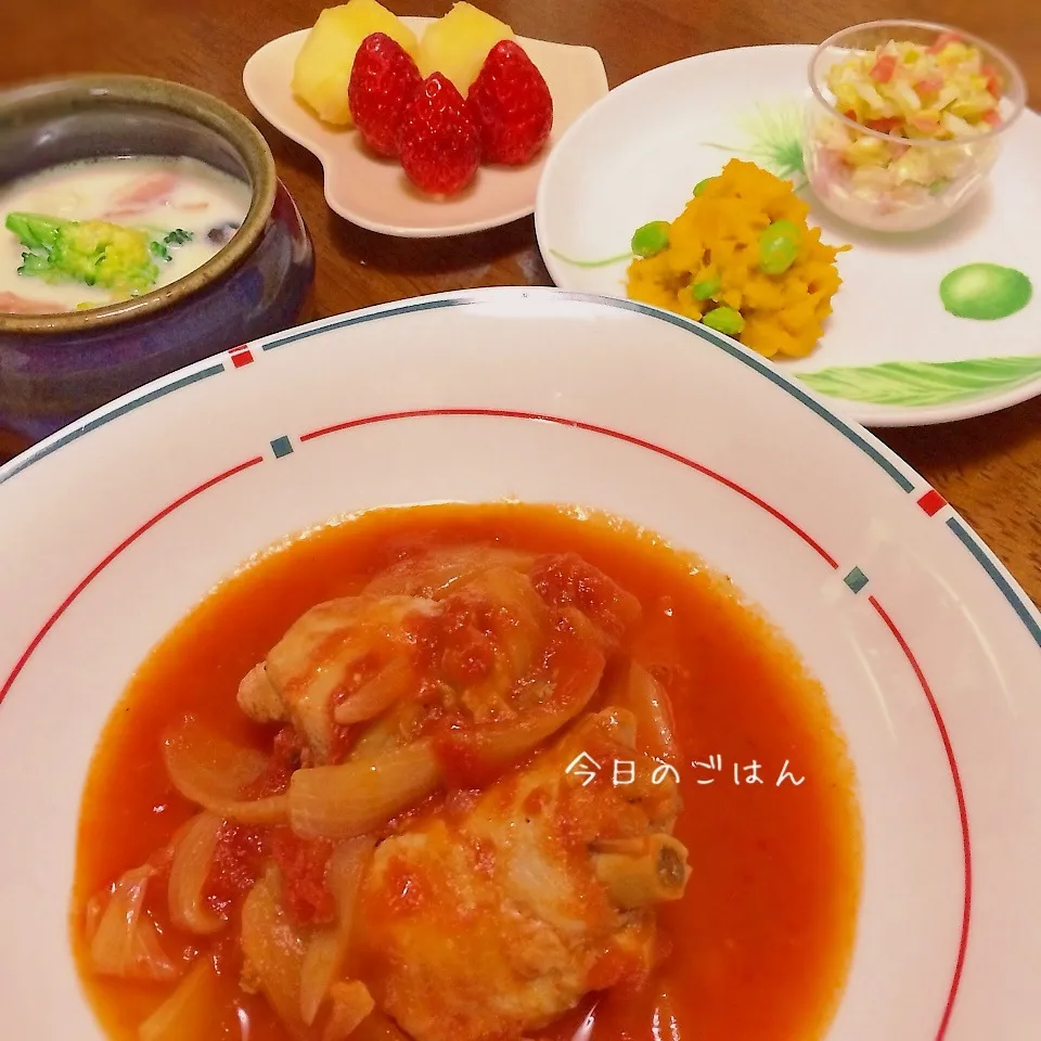 Snapdishの料理写真:鶏のトマト煮|teritamagoさん