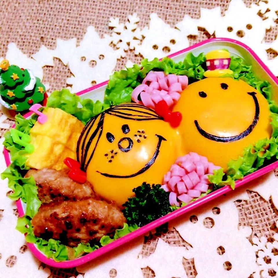 Snapdishの料理写真:ミスターメンリトルミスdeお弁当|くぅ*さん