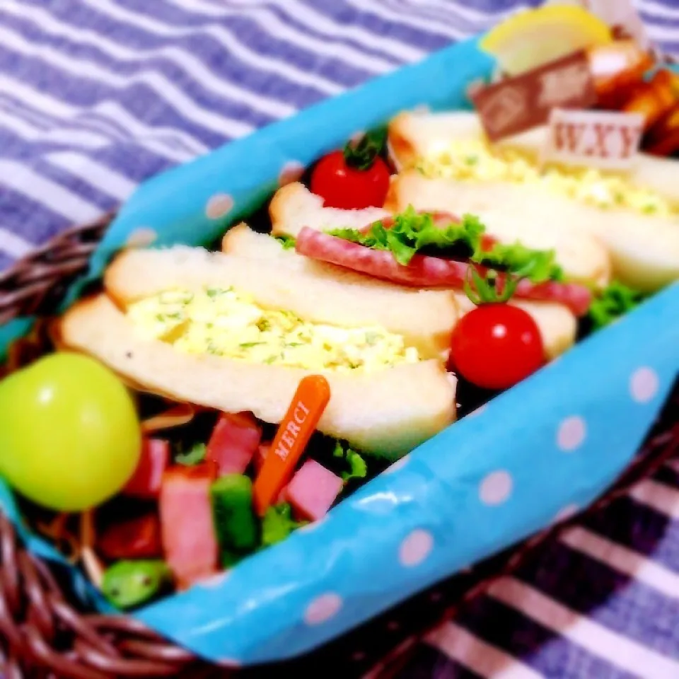 サンドイッチdeお弁当♪|くぅ*さん