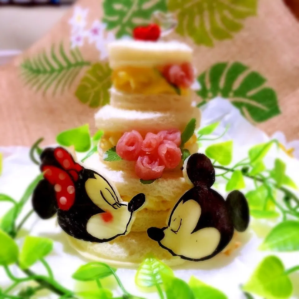 Snapdishの料理写真:変態ネズミ祭り♪サンドイッチタワー|くぅ*さん