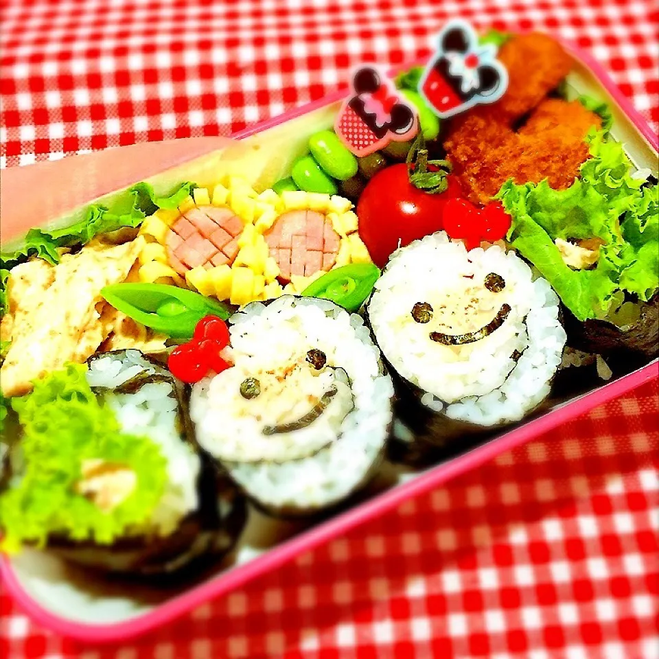 ツナマヨ巻でお弁当|くぅ*さん