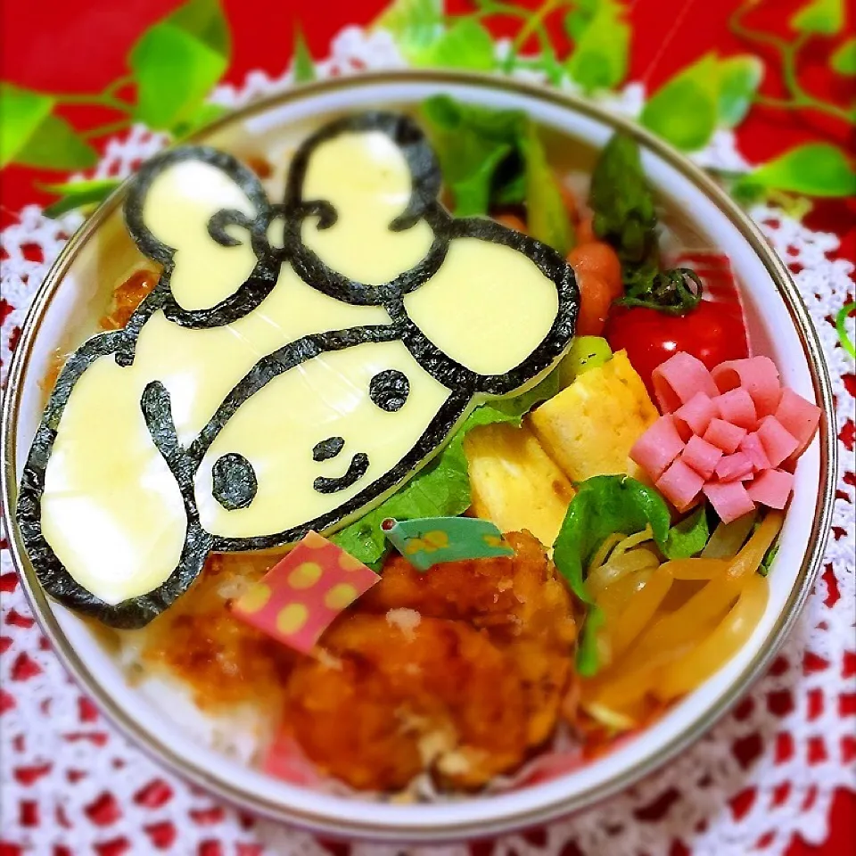 Snapdishの料理写真:マイメロお弁当♡|くぅ*さん