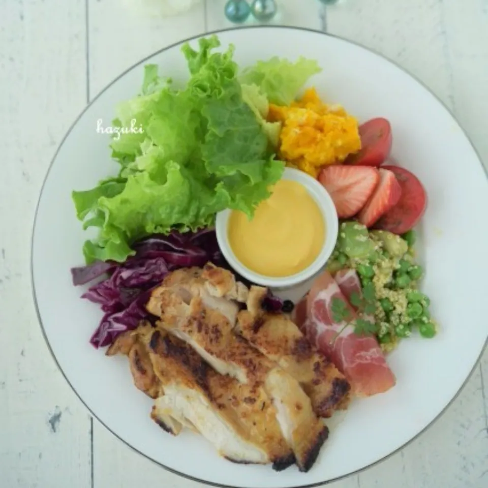 鶏肉のスパイシーマスタードでパレットプレート|葉月さん