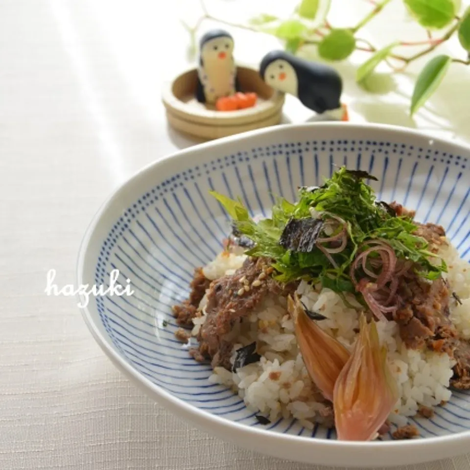 みっぷーちゃんの秋刀魚の胡麻みそ焼きご飯|葉月さん