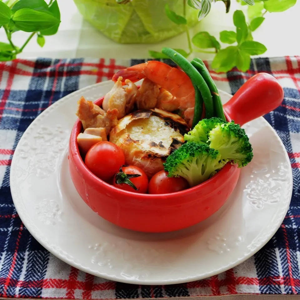 簡単♪焼きカマンベールでフォンデュ風|葉月さん