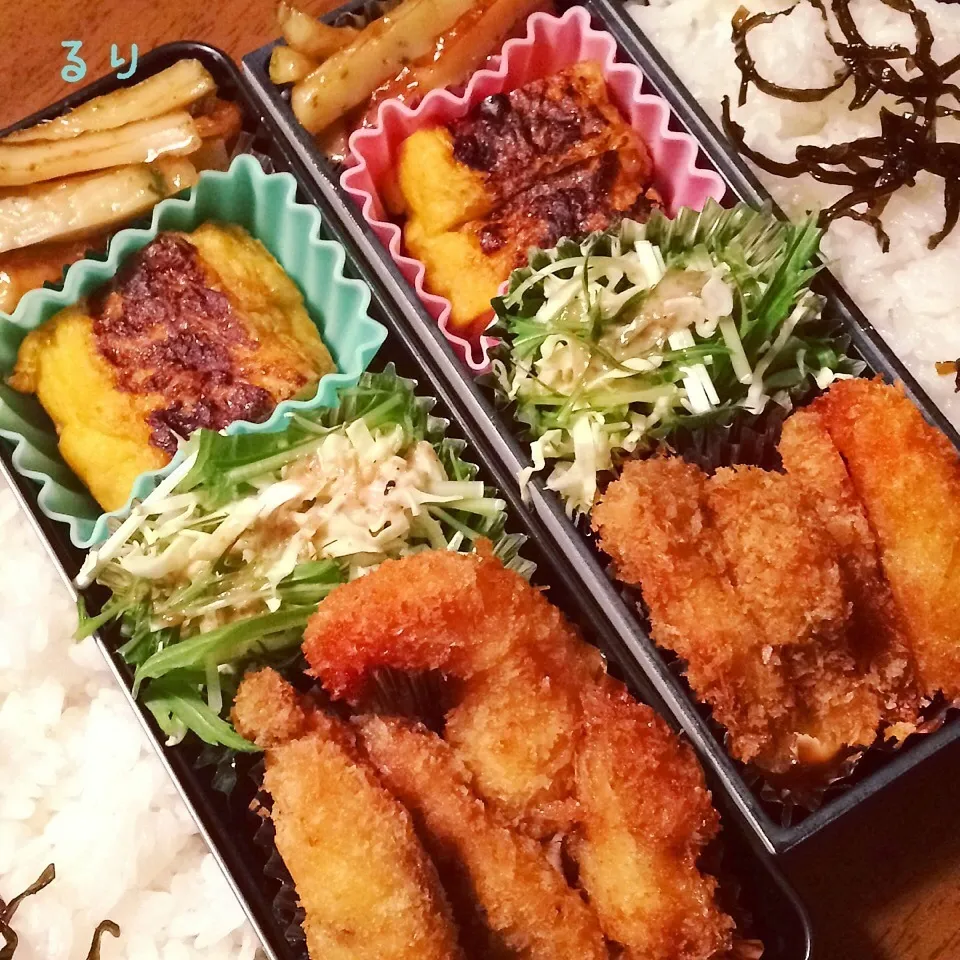 Snapdishの料理写真:今日のお弁当|るりさん