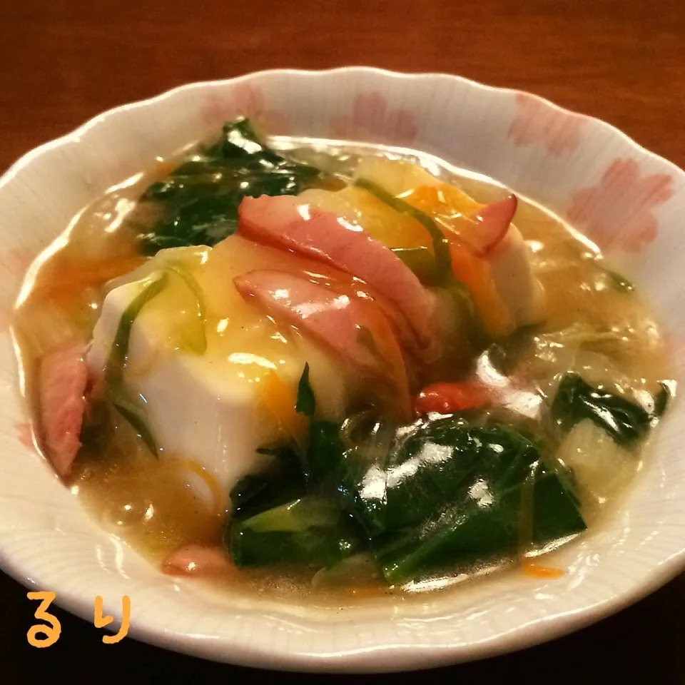 Snapdishの料理写真:お豆腐の野菜あんかけ|るりさん