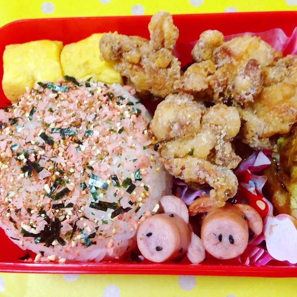 Snapdishの料理写真:ブタさん弁当|mikoさん