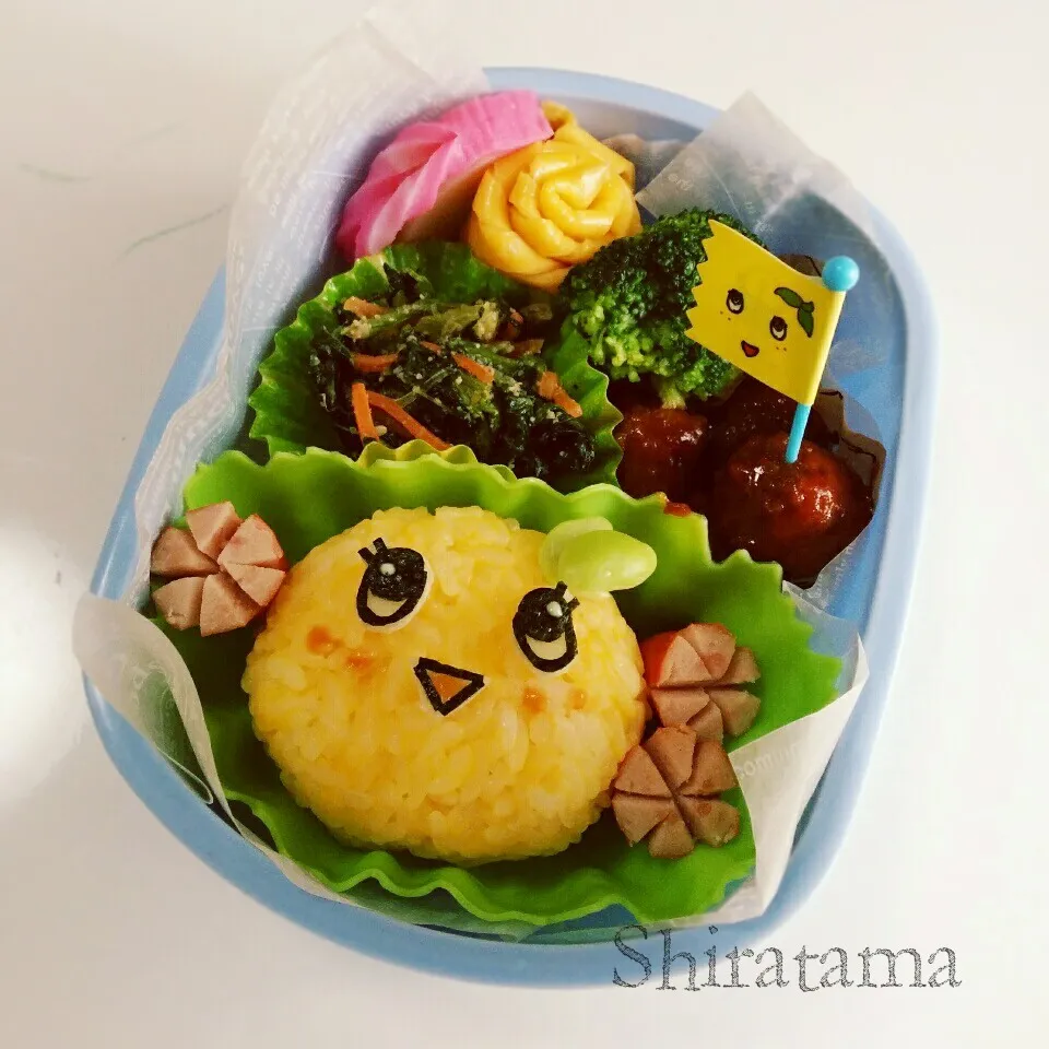 Snapdishの料理写真:次男用 ふなっしーのキャラ弁♥|白玉さん