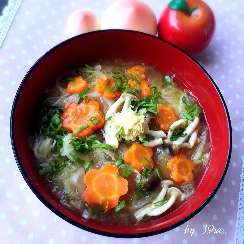 Snapdishの料理写真:みぞれおろし生姜あんかけ☆にゅうめん|さくらさん