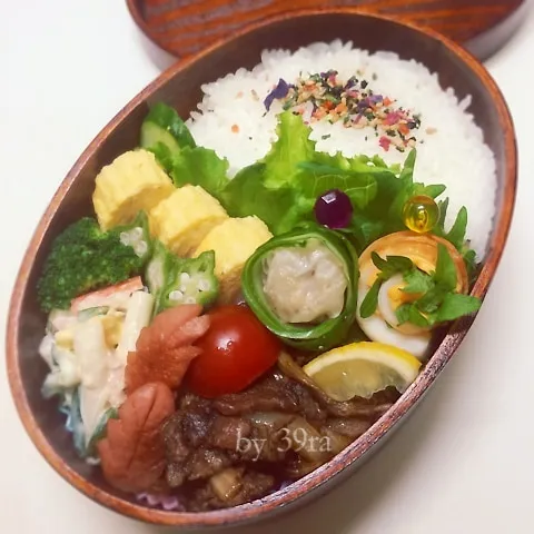 Snapdishの料理写真:曲げわっぱのお弁当|さくらさん