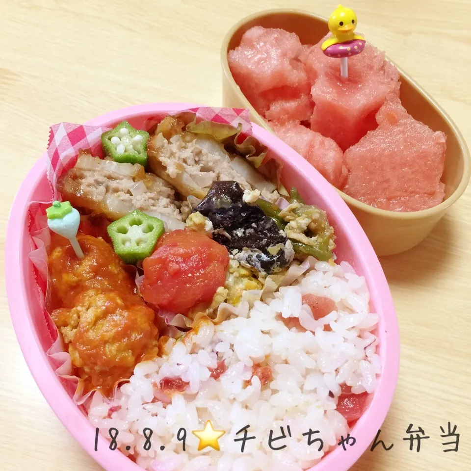 Snapdishの料理写真:夏休み弁当♪8/9|ニャオさん