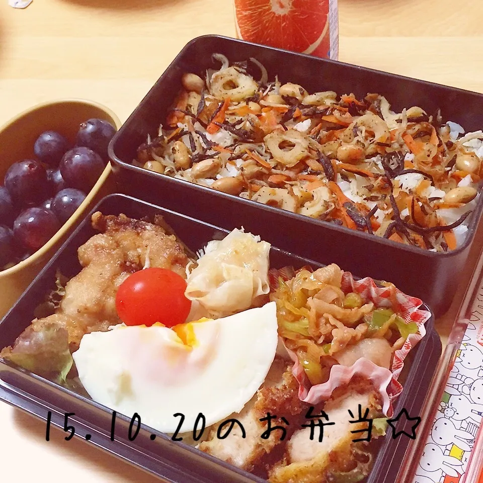 Snapdishの料理写真:高校男子のお弁当☆|ニャオさん