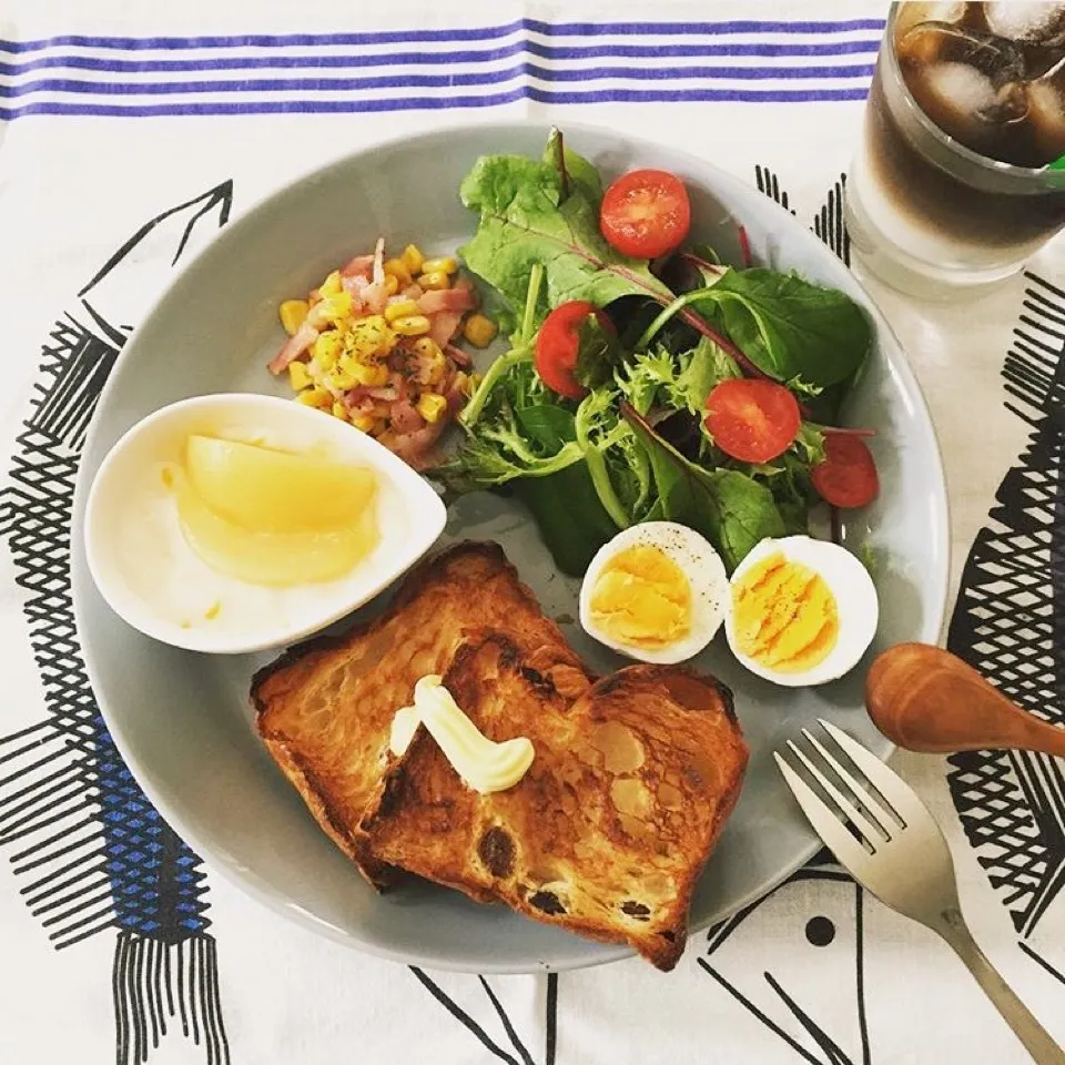 Snapdishの料理写真:朝食プレート🍽|ucoさん