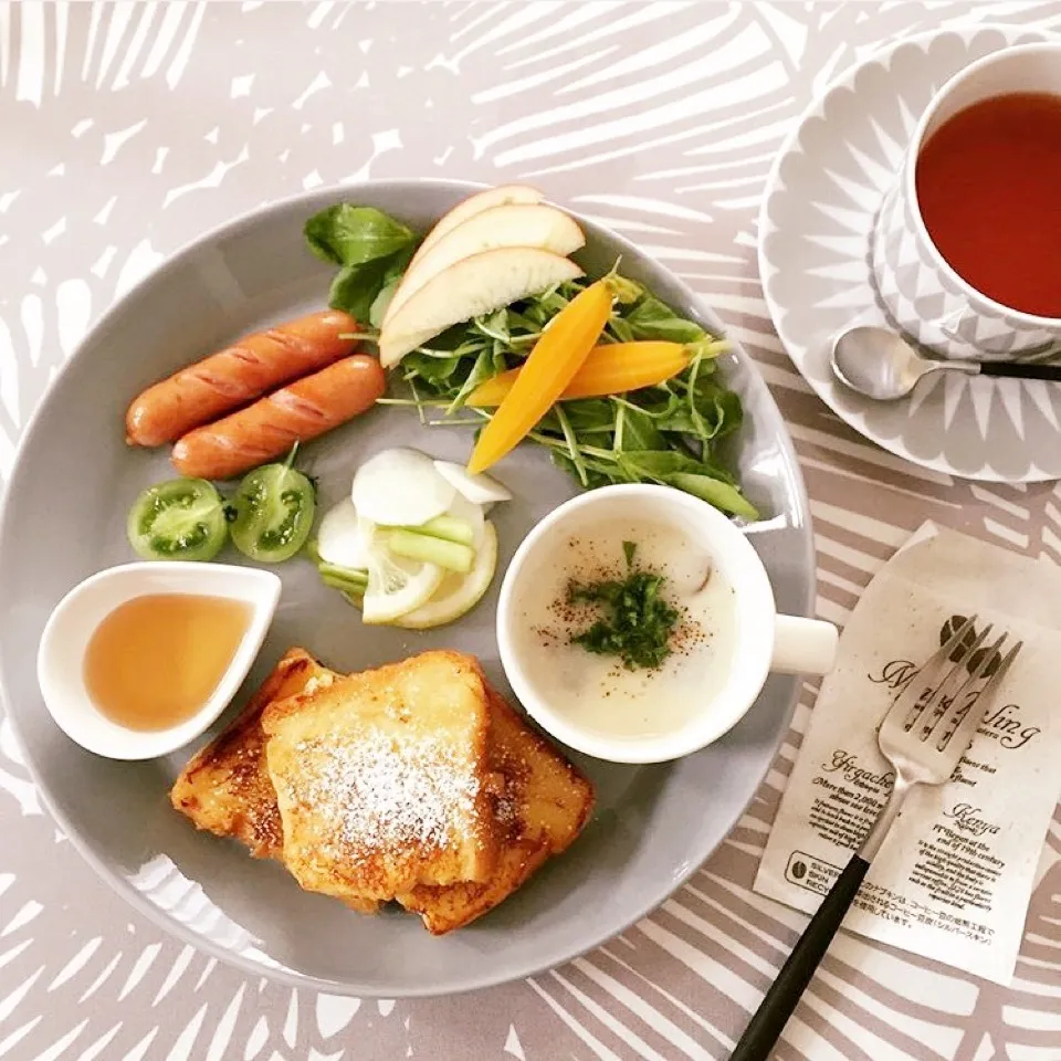 Snapdishの料理写真:朝食プレート🍽|ucoさん