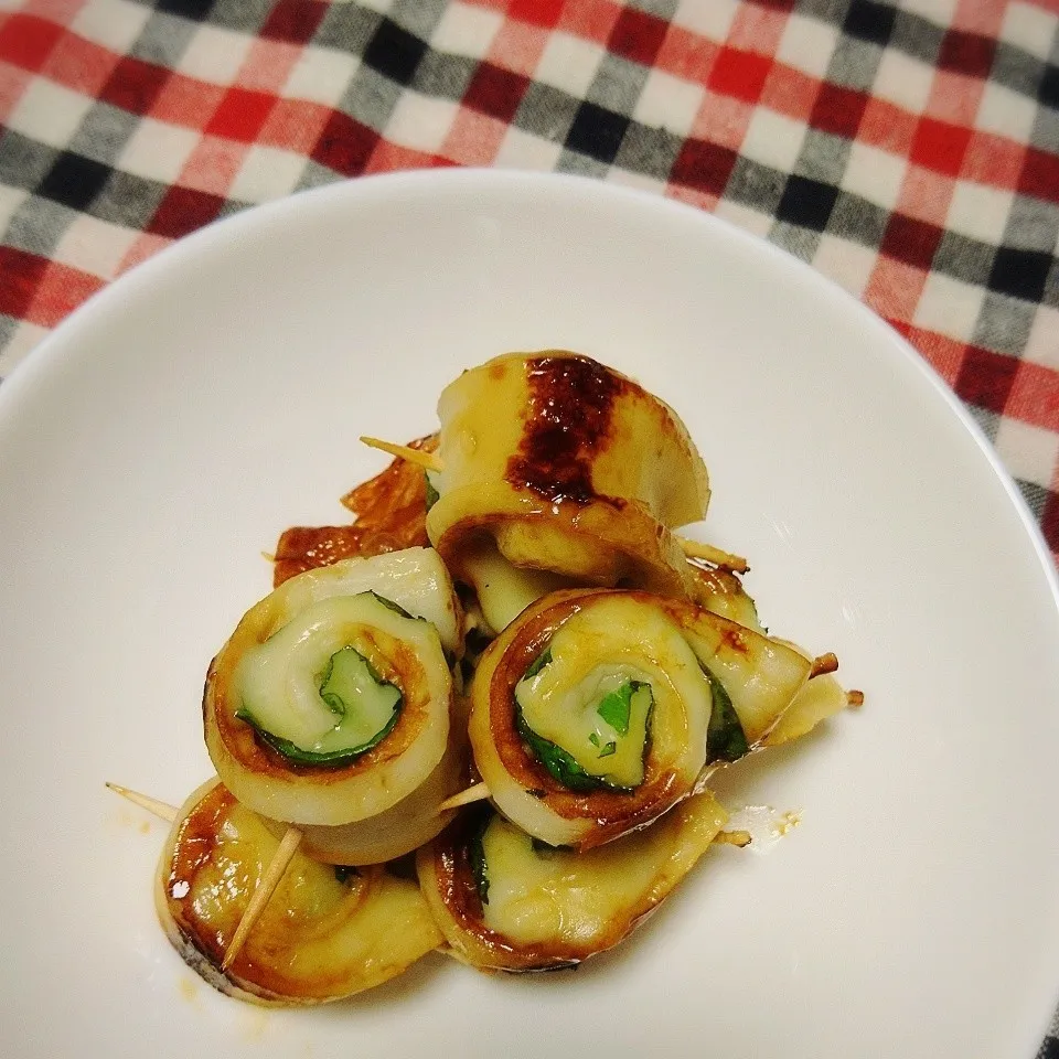 ちくわのしそチーズロール☆いか焼き風|Liyさん