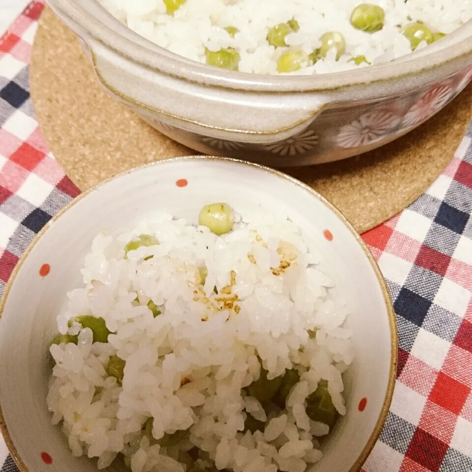 おこげもあり！土鍋で豆ご飯☆|Liyさん