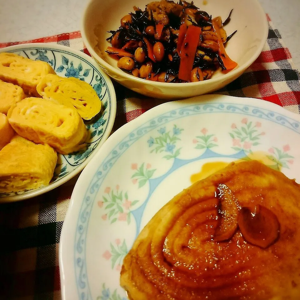 生姜はちみつでメカジキの生姜焼き風☆ひじき煮煎り大豆入り|Liyさん